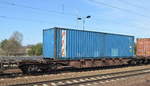Drehgestell-Containertragwagen der DB mit der Nr.
