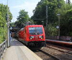 187 120 DB kommt aus Richtung Köln,Aachen-Hbf und fährt durch Aachen-Schanz mit einem  Containerzug aus Gallarate(I) nach Zeebrugge-Vorming(B) und fährt in Richtung Aachen-West.