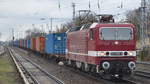 DeltaRail GmbH, Frankfurt (Oder) mit  243 650-9  [NVR-Nummer: 91 80 6143 650-0 D-DELTA] und Containerzug am 27.02.20 Berlin Hirschgarten.