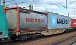 Drehgestell-Containertragwagen noch mit alter Registriernummer von AAEC Ahaus Alstätter Eisenbahn Cargo AG inzwischen VTGCH mit der Nr.