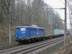 EGP 140 621 mit einem Containerzug aus Hamburg kommend kurz vor Friedrichsruh; 25.01.2021  