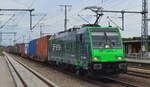 Eine neu gestaltete Werbefolien Railpool Lok für METRANS Rail s.r.o., Praha [CZ] ist die  186 432  [NVR-Nummer: 91 80 6186 432-1 D-Rpool] mit der Folie für die  MFD Rail Group  aus der