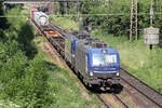 ELL 193 565 in Diensten von RTB Cargo mit 186 423-0 auf der Hamm-Osterfelder Strecke in Recklinghausen-Ost 10.6.2023