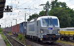 METRANS a.s., Praha [CZ] mit ihrer recht neuen  383 429-8  [NVR-Nummer: 91 54 7383 429-8 CZ-MT] und einem Containerzug am 19.07.23 Höhe Bahnhof Magdeburg-Neustadt.