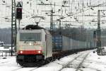 185 580-8 bei der Durchfahrt in Aachen 28.12.2010