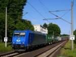 ITL 185 CL 004 (185 504) - ex Rail for Chem (R4C) - mit Containerzug in Friedrichsruh Richtung Hamburg, 11.06.2015  