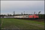 Containerzug Richtung Maschen Rbf.