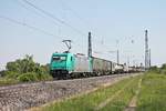Am Morgen des 25.05.2019 fuhr die ATLU/XRAIL 185 616-0 mit einem Containerzug aus Belgien, welchen sie seit Aachen West bespannte, über die Rheintalbahn durch den Bahnhof von Heitersheim in