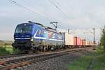 Am Abend des 21.04.2020 fuhr 193 791  Samen door Europa - RTB CARGO  mit ihrem Containerzug (Basel Bad Rbf - Rotterdam Waalhaven) nördlich von Hügelheim über die Rheintalbahn durchs