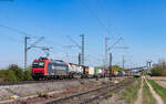 Re 482 012  Wartung mit Durchblick  mit dem DGS 98803 (Offenburg - Basel Bad Bf) in Friesenheim 3.4.25