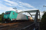 BR 185 633-5 der ITL Eisenbahngesellschaft mbH kommend aus dem Hagenower Land.