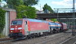 DB Schenker Rail Danmark Services A/S  EG 3112  [NVR-Number: 91 86 0103 112-6 DK-RSC] mit gemischtem Güterzug am 30.06.18 Durchfahrt Hamburg-Harburg.