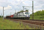 Gemischter Gz von Halle(Saale)Gbf nach Zwickau(Sachs)Hbf mit 193 360-5  I am European  (Siemens Vectron) DB sowie überführter 155 138-1 Railpool, vermietet an die DB, und 247 906-1