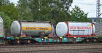 Drehgestell-Flachwagen für Containertransporte vom belgischen Einsteller der Lineas Group SA/NV mit der Nr.