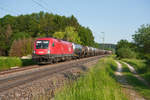 1116 175 mit einem gemischten Güterzug bei Postbauer-Heng Richtung Nürnberg, 04.06.2019