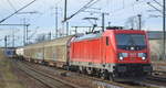 DB Cargo AG [D] mit  187 144  [NVR-Nummer: 91 80 6187 144-1 D-DB] und gemischtem Güterzug am 18.01.20 Bf.