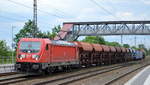 DB Cargo AG [D] mit  187 169  [NVR-Nummer: 91 80 6187 169-8 D-DB] und gemischtem Güterzug Richtung Seddin am 09.06.20 Bf.