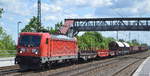 DB Cargo AG [D] mit  187 109  [NVR-Nummer: 91 80 6187 109-4 D-DB] und gemischtem Güterzug Richtung Seddin am 26.05.20 Bf.