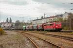 151 109-6 RP mit Güterzug in Wuppertal Steinbeck, am 29.04.2021.