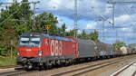 ÖBB-Produktion GmbH, Wien [A] mit  1293 008  [NVR-Nummer: 91 81 1293 008-9 A-ÖBB] und gemischtem Güterzug am 06.10.21 Durchfahrt Bf.