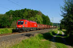 1116 099 ÖBB mit einem gemischten Güterzug bei Postbauer-Heng Richtung Nürnberg, 25.06.2020