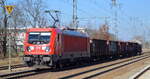 DB Cargo AG [D] mit  187 118  [NVR-Nummer: 91 80 6187 118-5 D-DB] und einigen wenigen Güterwagen Richtung Rbf.
