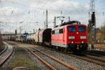 151 103-9 RP mit Güterzug in Neubeckum, am 26.02.2022.