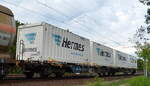 Gelenk-Containertragwagen der DB Cargo mit der Nr.