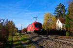 1016 031 ÖBB mit einem gemischten Güterzug bei Postbauer-Heng Richtung Regensburg, 14.11.2020