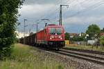 DBC 187 142-5 mit Mischer bei Salach 07.06.2020