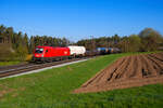 1116 171 ÖBB mit einem gemischten Güterzug bei Mimberg Richtung Passau, 23.04.2021