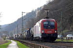 ÖBB 1116 053 bei Stolzenfels/Koblenz auf der linken Rheinseite 14.3.2024