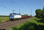 Am 25.05.26 schleppte 193 979 der CD einen aus Hochbord- und Flachwagen bestehenden G�terzug durch Wittenberg-Labetz Richtung Dessau.