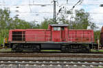 Die Diesellokomotive 294 649-9 war Anfang April 2024 in Bochum-Langendreer unterwegs.