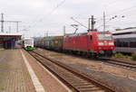 DB 185 055-1 mit einem PKP Cargo-Zug, am 12.06.2018 in Eisenach.