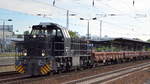northrail 500 1664 (92 80 1276 026-2 D-NRAIL) mit Ganzzug Drehgestellwagen (leer) am 30.04.19 BF.