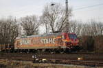 DBC 185 077 zog am 16.12.23 einen Gemischten Güterzug durch Naumburg (Saale) 