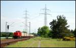 Ein Mllzug ist unterwegs gen Norden. Aufgenommen am 14.Mai 2008 bei Wiesental.