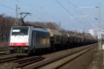 186 110 auf der Hamm-Osterfelder Strecke in Recklinghausen-Suderwich 23.3.2012