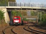 Das weie Ltzchen berstrahlt Alles.....

E 186 337-2 fhrt aus dem Saarbrcker Rangierbahnhof der Sonne entgegen und so kommt ihr weies Ltzchen so richtig zur Geltung.

Saarbrcken Gterzug Umfahrung 26.09.2011