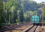 Ein Nachschuss auf ein Güterzug.
Aufgenommen vom Bahnsteig 2 in Kohlscheid. 
An einem schönem Sommermorgen am Morgen vom 10.6.2016.