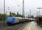 Ein Nachschuss von der 185 521-2 von Railtraxx fährt als Schubhilfe sie schiebt einen Güterzug aus  Linz-Voestalpine(A) nach Antwerpen-Waaslandhaven(B) bis zum Gemmenicher-Tunnel.