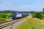 159 216 RCM/HLG mit einem K+S Düngerzug bei Oberdachstetten Richtung Würzburg, 26.06.2021