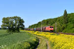 DB 185 078 mit GAG 41989 (Brake/Unterweser - Krems an der Donau) am 14.05.2024 zwischen Northeim und Nörten-Hardenberg