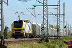 ELP 159 231-0 in Diensten von EVB kommt mit einem Holzzug am Fotopunkt in Dedensen-G�mmer vorbei 22.10.2026