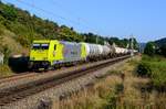 Gleich im Blockabstand folgte der nächste Zug unter der Regie von RheinCargo. Zuglok war 119 005 (Hagenacker, 07. September 2016).