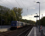 185 419-9 von Raildox GmbH & Co.KG  kommt durch Kohlscheid aus Richtung Aachen-West mit einem Kesselzug aus Gent-Zeehaven(B) nach Stendel(D) und fährt durch Kohlscheid in Richtung