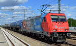 RheinCargo GmbH & Co. KG, Neuss [D] mit ihrer  185 340-7  [NVR-Nummer: 91 80 6185 340-7 D-RHC] und einem Kesselwagenzug am 23.08.22 Durchfahrt Bahnhof Golm- Viele Grüße an den Tf.!!!! 