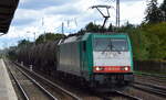  E 186 244-0  [NVR-Nummer: 91 51 5270 004-2 PL-ATLU], aktueller Mieter? mit Kesselwagenzug am 20.09.22 Berlin Hirschgarten.