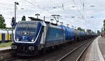 ČD Cargo a.s., Praha [CZ] mit ihrer  388 009-3  [NVR-Nummer: 91 54 7388 009-3 CZ-ČDC] und einem Kesselwagenzug Richtung Hamburg am 01.06.23 Durchfahrt Bahnhof Uelzen.